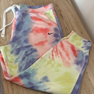 Nike woman’s Multicolor Tie-Dye Joggers
